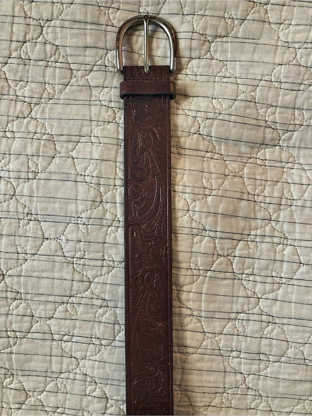 Ralph Lauren Embossed Belt in Brown